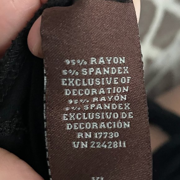 Knox Rose Black Open Shoulder Longsleeve Top XL - Picture 7 of 7